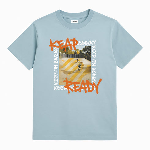 ZARA KEEP READY SKY BLUE T-Shirt