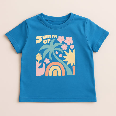 MEME Blue T-Shirt for Girls