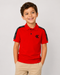 Calvin Klein Kids Red Polo Shirt | Boys Short Sleeve Designer Polo Top | Branded CK Children’s Casual Shirt | Summer Kidswear