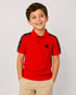 Calvin Klein Kids Red Polo Shirt | Boys Short Sleeve Designer Polo Top | Branded CK Children’s Casual Shirt | Summer Kidswear