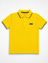 Calvin Klein Kids Yellow Polo Shirt | Boys Short Sleeve Designer Polo Top | Branded Children’s Casual Summer Shirt