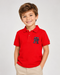 Tommy Hilfiger Kids Red Polo Shirt | Boys Short Sleeve Designer Polo Top | Branded Children’s Casual Shirt