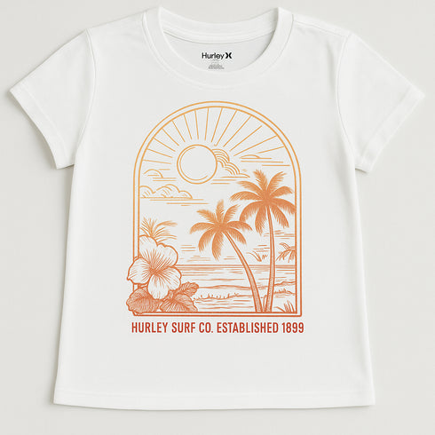 Hurley The Night Is Young Girlfriend Tee | White