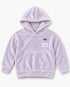 DKNY Girls Lilac Velour Hoodie & Jogger Tracksuit Set