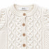 Ecru Chunky Knit Bobble Cardigan