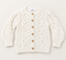 Ecru Chunky Knit Bobble Cardigan