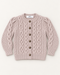 Ecru Chunky Knit Bobble Cardigan (Pink)