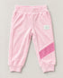 Reebok Girls Pink Velour Hoodie & Jogger Tracksuit Set