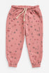 LEFTIES Tea pink flowers Trouser for girls
