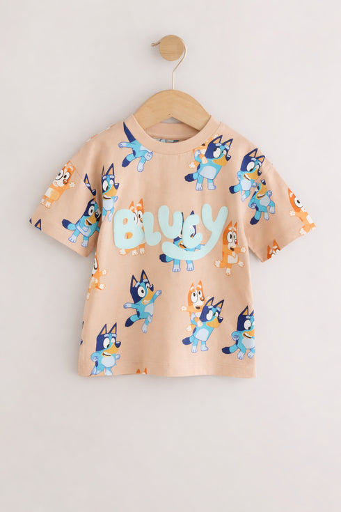 Next Neutral Bluey All-Over-Print T-Shirt