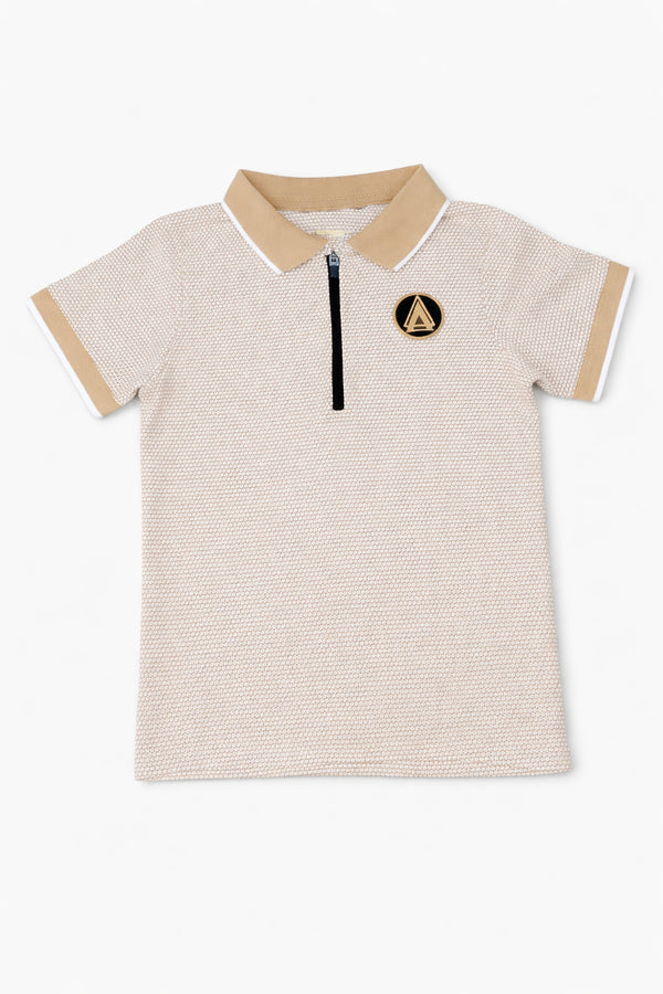 Kids Polo Shirt Beige