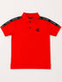 Calvin Klein Kids Red Polo Shirt | Boys Short Sleeve Designer Polo Top | Branded CK Children’s Casual Shirt | Summer Kidswear