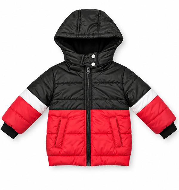 Arctic Impact Boys Puffer Jacket Kids With hood. (Red)