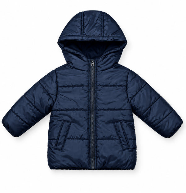Arctic Impact Boys Puffer Jacket Kids With hood. Navy Blue