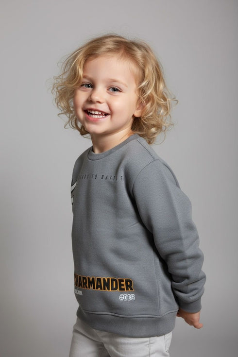 Lefties plush sweatshirt ready to battle print