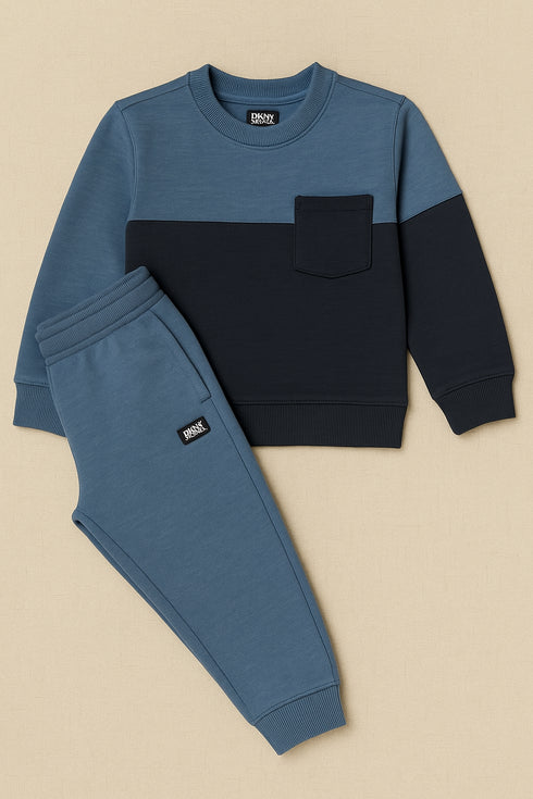 DKNY Kids Winter Sweatshirt & Trouser Set | Comfortable Baby Boys & Girls Tracksuit