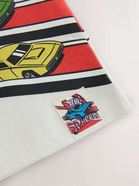 Next Ecru Hot Wheels Short Sleeve T-Shirt
