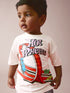 Next Ecru Hot Wheels Short Sleeve T-Shirt