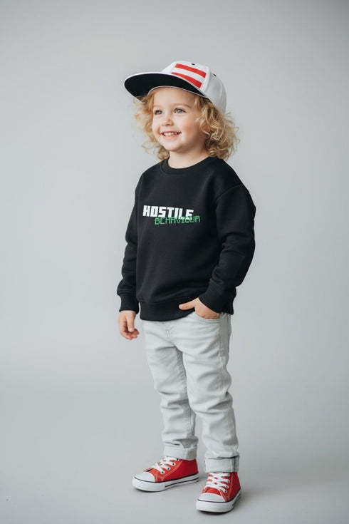Lefties plush sweatshirt with hostile behaviour print