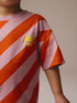 Next Red/Pink Short Sleeve Stripe T-Shirt