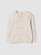 FAGOTTINO
Beige viscose-blend jumper with textured crew neck