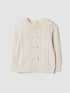 FAGOTTINO
Beige viscose-blend jumper with textured crew neck