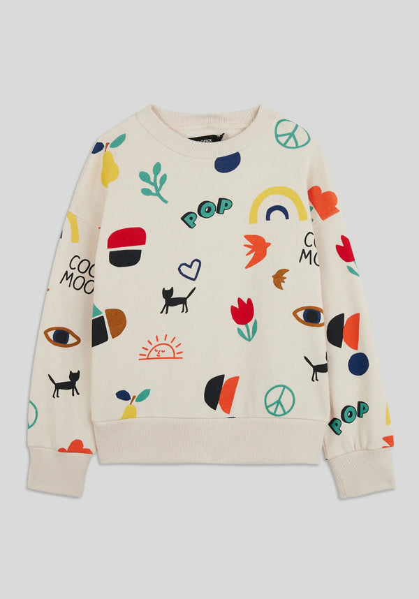Monoprix Printed sweatshirt made with GOTS-certified organic cotton