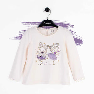 C&A Baby Girl Full sleeves T-Shirt Let's Dance