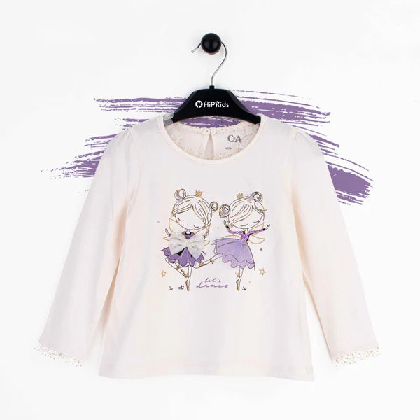 C&A Baby Girl Full sleeves T-Shirt Let's Dance