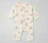 H&M Disney Winnie-the-Pooh Logo Two Front Pocket Romper Offwhite