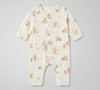 H&M Disney Winnie-the-Pooh Logo Two Front Pocket Romper Offwhite