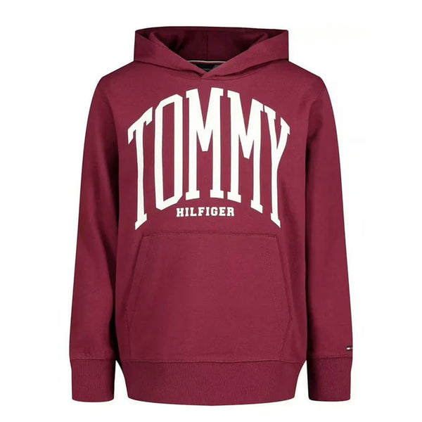 Tommy Hilfiger Boys Green Hoodie – Premium Winter Sweatshirt for Kids