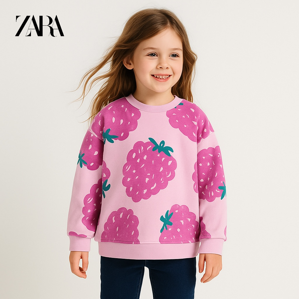 ZARA STRAWBERRY SWEATSHIRT