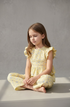 Yellow Floral Summer Dress for Kids Girls in Pakistan β Soft Cotton Casual & Comfortable Outfit