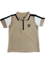 Boys Tan Pique Polo Shirt