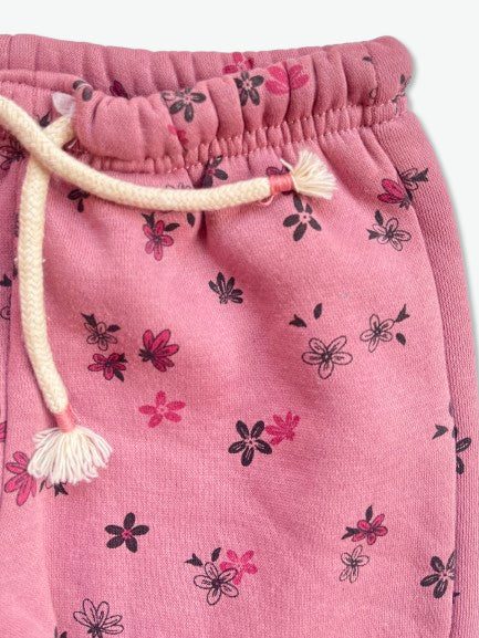 LEFTIES Tea pink flowers Trouser for girls