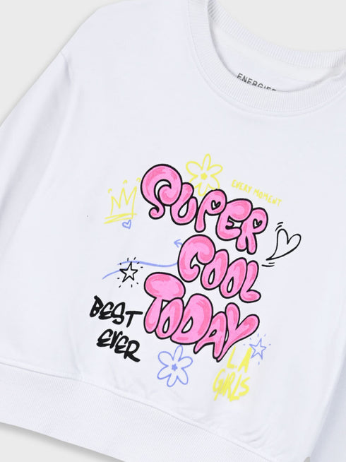 Energiers Kids Sweatpants Set White 2pcs