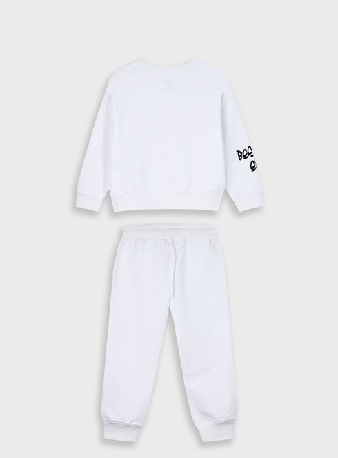 Energiers Kids Sweatpants Set White 2pcs