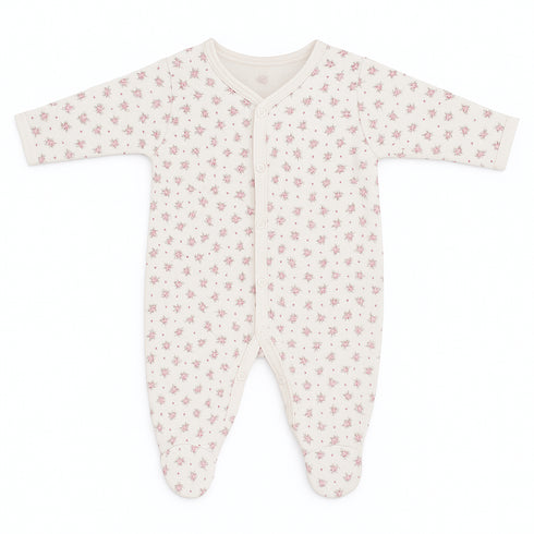 Baby Romper Floral Full Feet Cotton Bodysuit