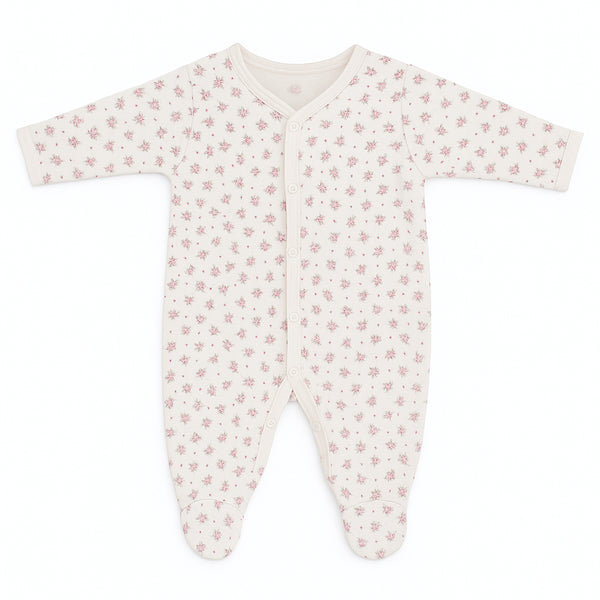 Baby Romper Floral Full Feet Cotton Bodysuit