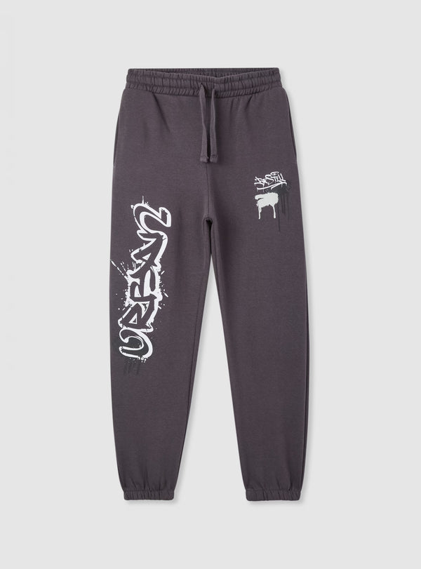 Dark Steel Printed Sweatpants