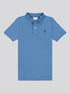 U.S. Polo Assn. Boys Double Horsemen Polo Shirt in Blue Horizon