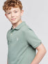 U.S. Polo Assn. Boys Double Horsemen Polo Shirt in Chinois Green