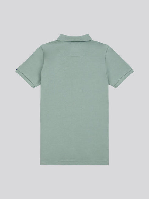 U.S. Polo Assn. Boys Double Horsemen Polo Shirt in Chinois Green