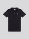 U.S. Polo Assn. Boys Double Horsemen Polo Shirt in Black Bright White DHM