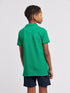 U.S. Polo Assn. Boys Double Horsemen Polo Shirt in Lush Meadow