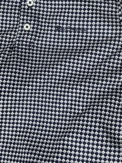 Ben Sherman Short Sleeve Gingham Check Shirt Black / White
