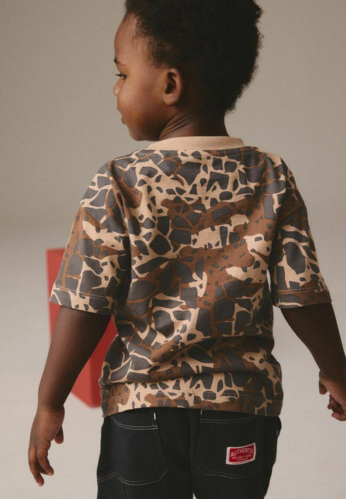 Next ALL-OVER - Printed T-shirt - Blue Black Snake Print