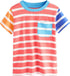 NEXT Boys Red Hotchpotch Stripe T-Shirt – Colorful Cotton Summer Tee for Kids in Pakistan
