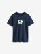 NEXT REGULAR FIT - SHORT SLEEVE 3 PACK - Print T-shirt - Navy